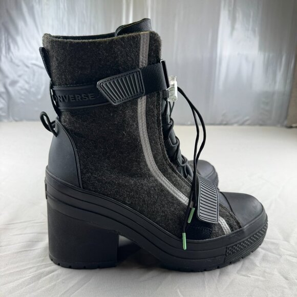 Converse GR82 Chuck Taylor All Star Chunky Boots 569634C Black Gray Women’s 10 - Picture 4 of 8